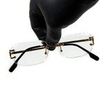 Retro Gold Wire Rimless Sunglasses for Men & Women