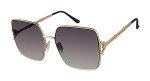 Jessica Simpson Geometric Metal Square Sunglasses - 61mm