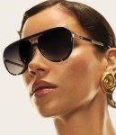 Quay Women's Oversized Polarized Aviator Sunglasses