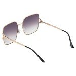 Jessica Simpson Geometric Metal Square Sunglasses - 61mm