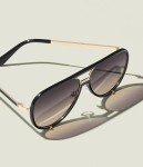 Quay Women's Oversized Polarized Aviator Sunglasses