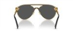 Versace Women's Gold Frame Sunglasses with Grey Lenses