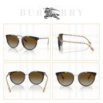 Burberry Willow Round Polarized Sunglasses with Eyewear Kit