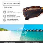 KUGUAOK Retro Rectangle Sunglasses for All