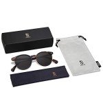 SOJOS Vintage Small Round Polarized Sunglasses