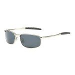 ZHILE Polarized Metal Frame Sunglasses for Men