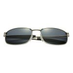 ZHILE Polarized Metal Frame Sunglasses for Men
