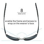 ZHILE Polarized Metal Frame Sunglasses for Men