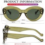 Chic Olive Green Cat Eye Sunglasses for Women