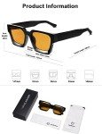 VANLINKER Retro Thick Square Sunglasses for All