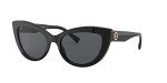 Versace Women's Black Frame Sunglasses with Grey Lenses