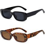 Tskestvy Retro Square Sunglasses for Trendy Styles