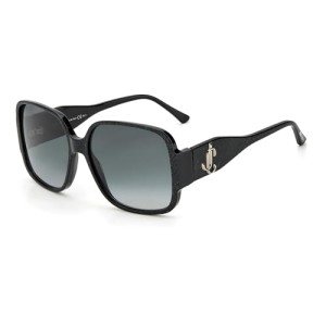 Jimmy Choo Tara Square Sunglasses Black/Silver