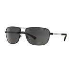 Emporio Armani EA2033 Black Rubber/Grey Sunglasses Bundle