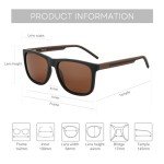 ZENOTTIC Men's Polarized UV400 Square Sunglasses