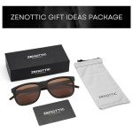 ZENOTTIC Men's Polarized UV400 Square Sunglasses