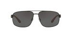 Polo Ralph Lauren Matte Black Aviator Sunglasses