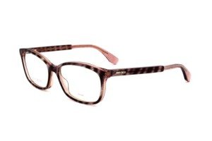 Jimmy Choo Striped Glitter Rectangular Sunglasses 53