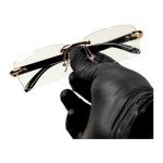 Retro Rimless Gold Frame Clear Lens Sunglasses