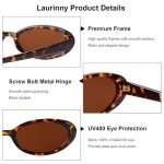 Trendy 90s Retro Oval Sunglasses for Women