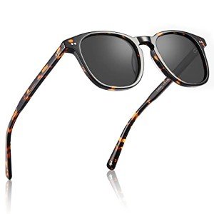 CARFIA Retro Polarized Men's Sunglasses with UV Protection