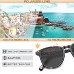 CARFIA Retro Polarized Men's Sunglasses with UV Protection
