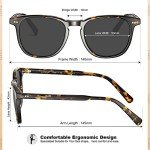 CARFIA Retro Polarized Men's Sunglasses with UV Protection