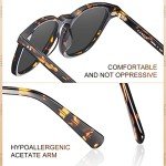 CARFIA Retro Polarized Men's Sunglasses with UV Protection