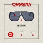 Carrera CA1014/S Matte Black Square Sunglasses + Eyewear Kit