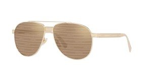 Versace Gold Frame Sunglasses with Brown Lenses