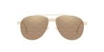 Versace Gold Frame Sunglasses with Brown Lenses
