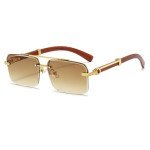 Trendy 90s Square Sunglasses with UV400 Protection