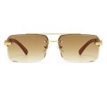 Trendy 90s Square Sunglasses with UV400 Protection