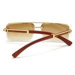 Trendy 90s Square Sunglasses with UV400 Protection