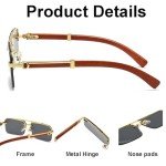 Trendy 90s Square Sunglasses with UV400 Protection