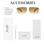 Trendy 90s Square Sunglasses with UV400 Protection