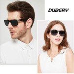 DUBERY Retro Polarized Sunglasses for Men and Women