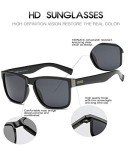 DUBERY Retro Polarized Sunglasses for Men and Women