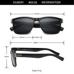 DUBERY Retro Polarized Sunglasses for Men and Women
