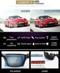DUBERY Retro Polarized Sunglasses for Men and Women