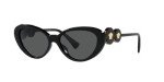 Versace Women's Black Frame Sunglasses with Grey Lenses