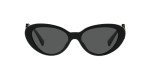 Versace Women's Black Frame Sunglasses with Grey Lenses