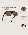 Retro Polarized Aviator Sunglasses for All