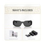 Versace Medusa Rectangular Sunglasses with Eyewear Kit