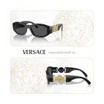 Versace Medusa Rectangular Sunglasses with Eyewear Kit