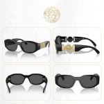 Versace Medusa Rectangular Sunglasses with Eyewear Kit