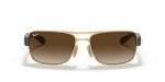 Ray-Ban RB3522 Square Sunglasses - Gold/Brown Gradient