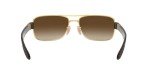 Ray-Ban RB3522 Square Sunglasses - Gold/Brown Gradient