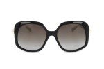 Jimmy Choo Amada/S Square Sunglasses Black/Gold 56mm
