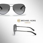 Michael Kors Chelsea Aviator Sunglasses + Eyewear Kit